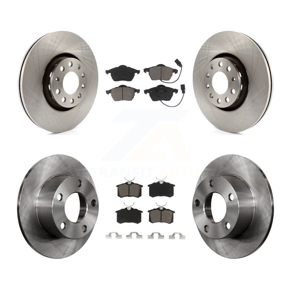 Front Rear Brake Rotor And Ceramic Pad Kit For Audi A6 With 312mm Diameter