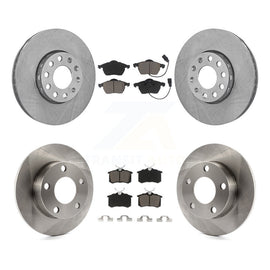 Front Rear Disc Brake Rotors And Ceramic Pads Kit For Volkswagen Passat Audi A4