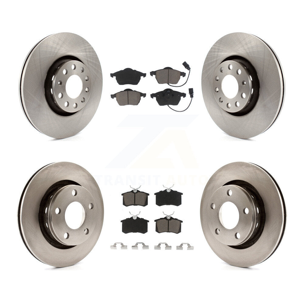 Front Rear Brake Rotor And Ceramic Pad Kit For Audi S6 With 312mm Diameter