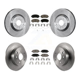 [Front+Rear] 2007-2012 Nissan Sentra SE-R Spec V Premium OE Brake Rotors & Ceramic Pads Kit For Max Braking