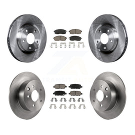[Front+Rear] 2007-2012 Nissan Sentra SE-R Premium OE Brake Rotors & Ceramic Pads Kit For Max Braking