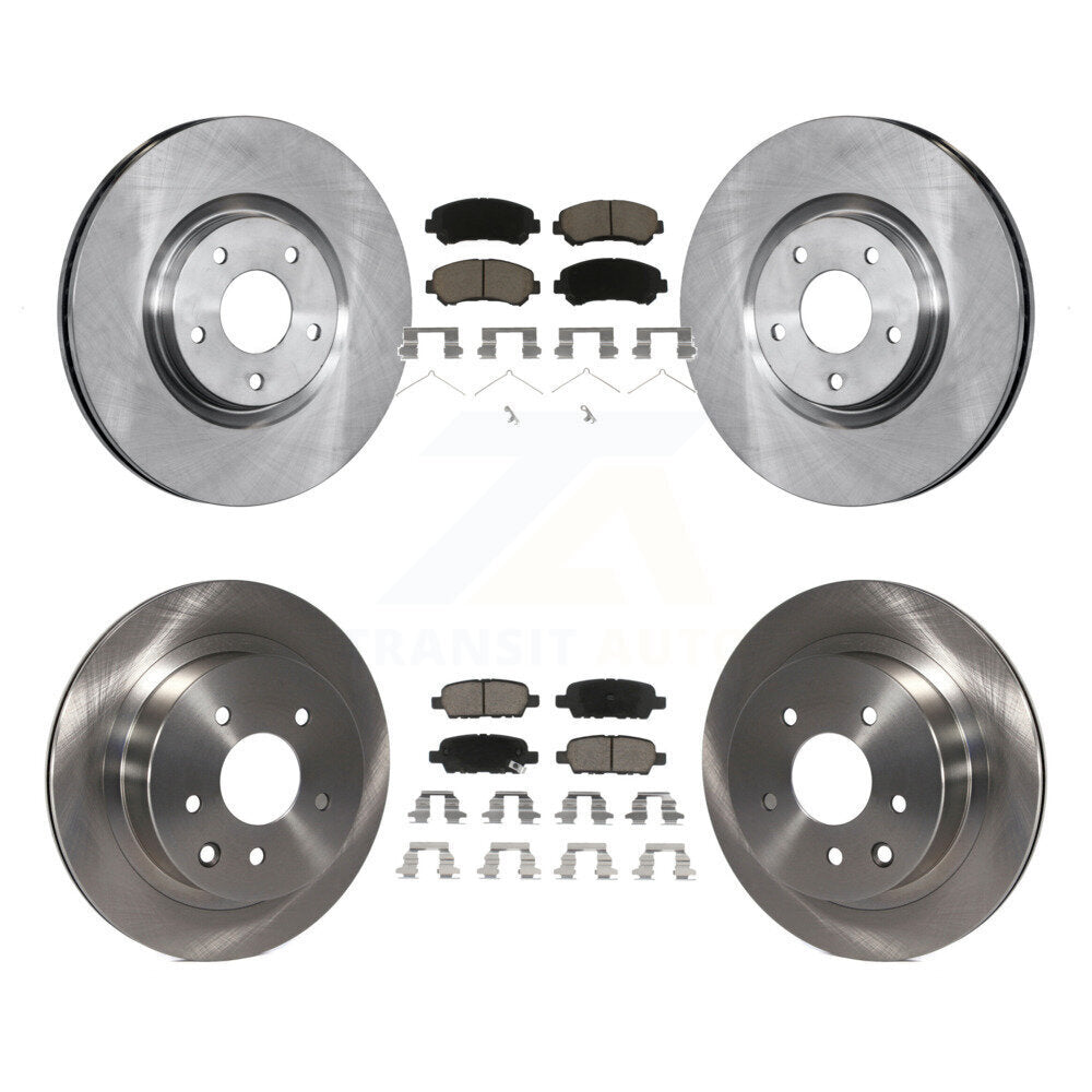 [Front+Rear] 2014-2017 Nissan Juke Nismo RS Premium OE Brake Rotors & Ceramic Pads Kit For Max Braking