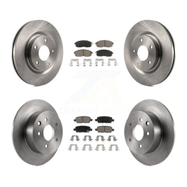 Front Rear Disc Brake Rotors And Ceramic Pads Kit For Nissan Sentra Juke