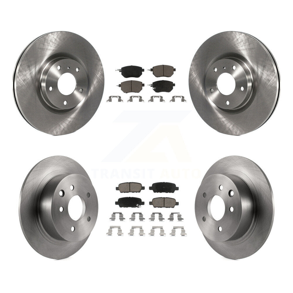 Front Rear Disc Brake Rotors And Ceramic Pads Kit For Nissan Altima Maxima