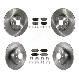 Front Rear Disc Brake Rotors And Ceramic Pads Kit For Nissan Altima Maxima