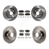 Front Rear Disc Brake Rotors And Ceramic Pads Kit For Honda Accord