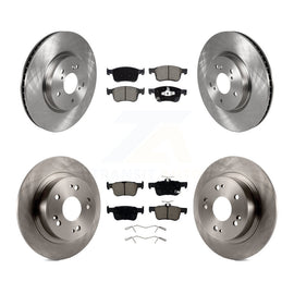 Front Rear Disc Brake Rotors And Ceramic Pads Kit For Honda Accord K8C-100986