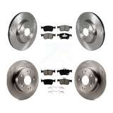 Front Rear Disc Brake Rotors And Ceramic Pads Kit For Honda Accord K8C-100986