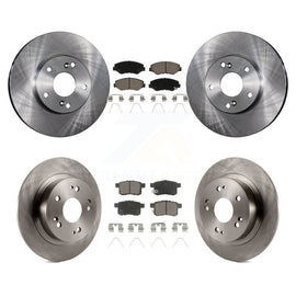 Front Rear Disc Brake Rotors And Ceramic Pads Kit For Honda Accord