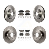 Front Rear Disc Brake Rotors And Ceramic Pads Kit For Honda Accord
