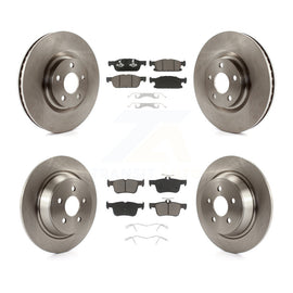 Front Rear Disc Brake Rotors And Ceramic Pads Kit For Ford Edge