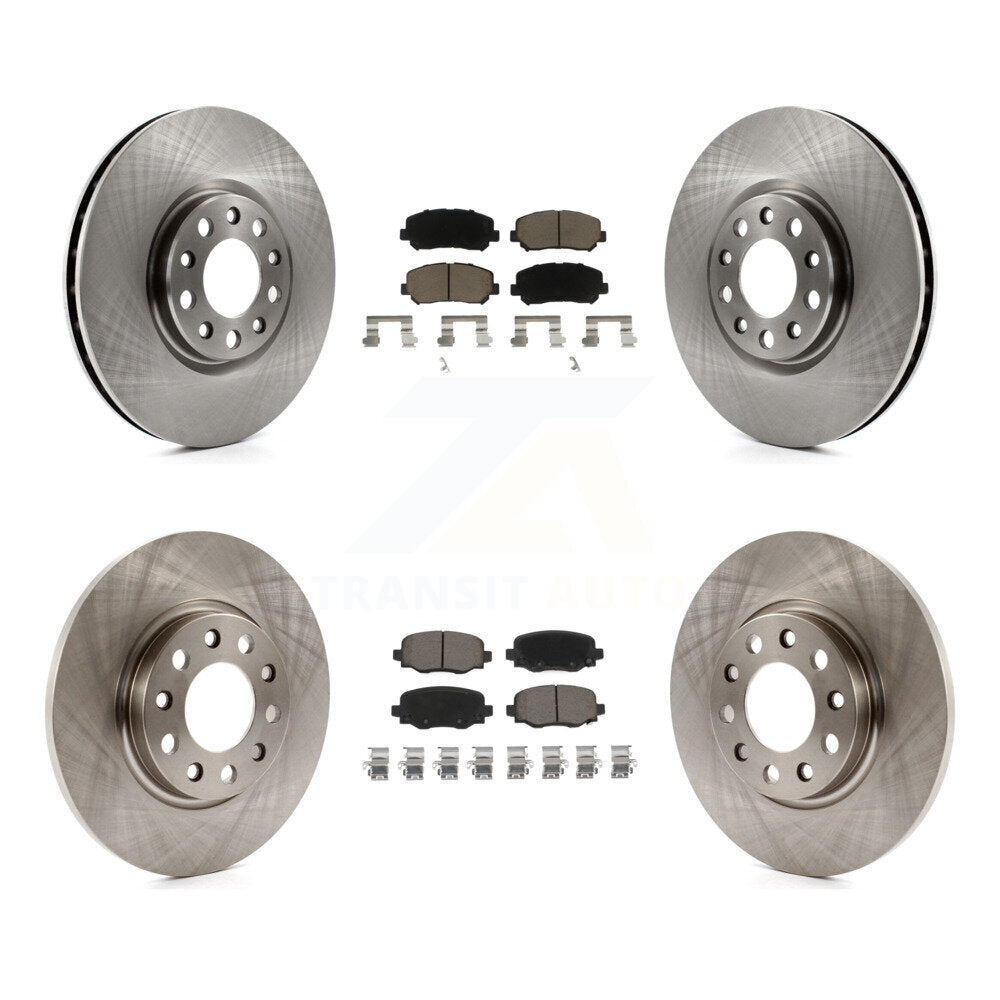 Front Rear Disc Brake Rotors And Ceramic Pads Kit For Chrysler 200