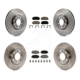 Front Rear Disc Brake Rotors And Ceramic Pads Kit For Chrysler 200