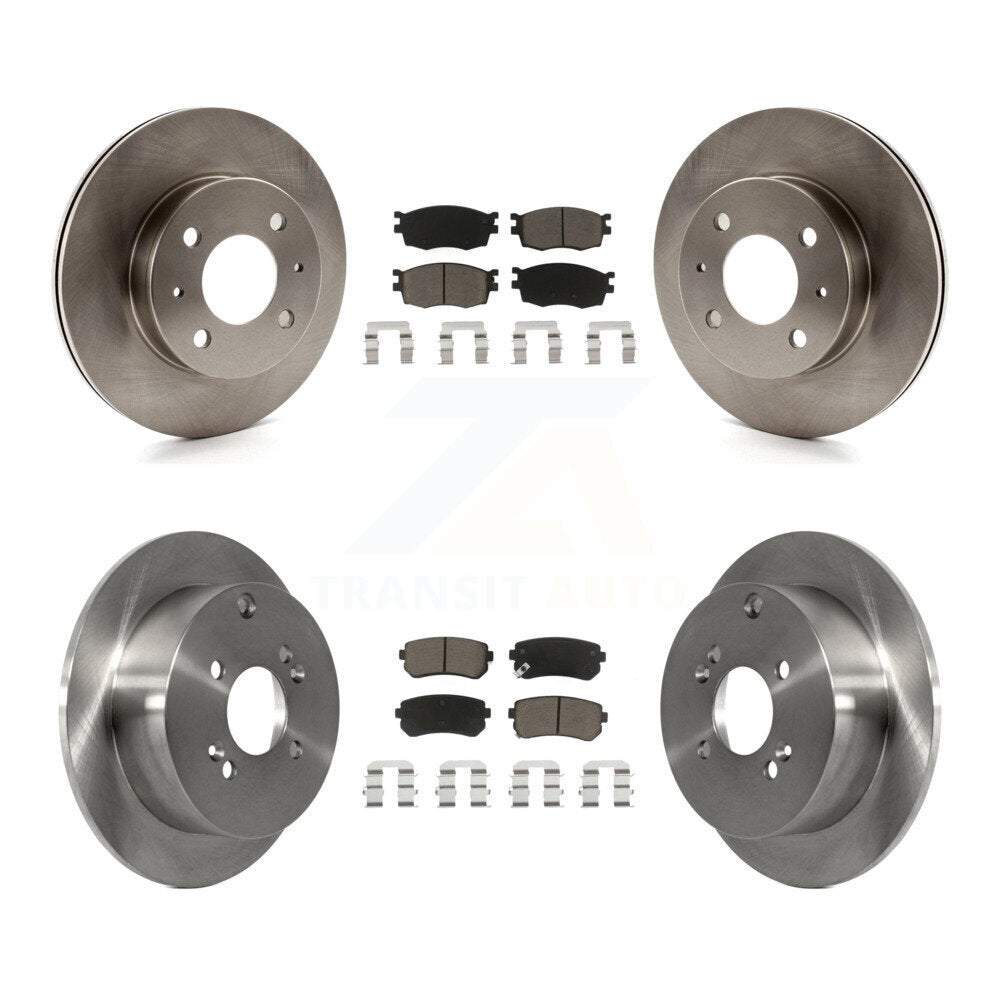 [Front+Rear] 2006 Hyundai Accent Hatchback Premium OE Brake Kit & Ceramic Pads For Max Braking