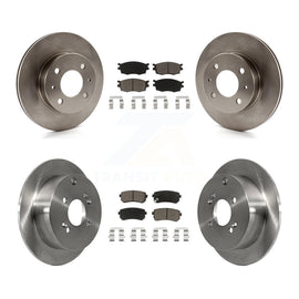[Front+Rear] 2006 Hyundai Accent Hatchback Premium OE Brake Rotors & Ceramic Pads Kit For Max Braking