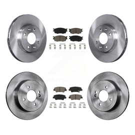 [Front+Rear] 2011 Hyundai Accent Premium OE Brake Rotors & Ceramic Pads Kit For Max Braking