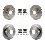 Front Rear Brake Rotors & Ceramic Pad Kit For Hyundai Sonata Kia Optima Magentis
