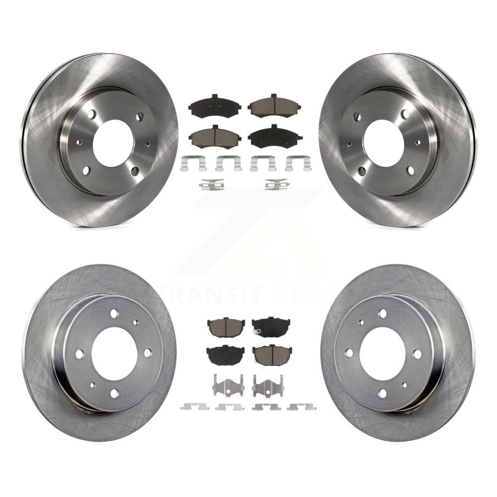 Front Rear Disc Brake Rotor Ceramic Pad Kit For Hyundai Elantra rear brakes