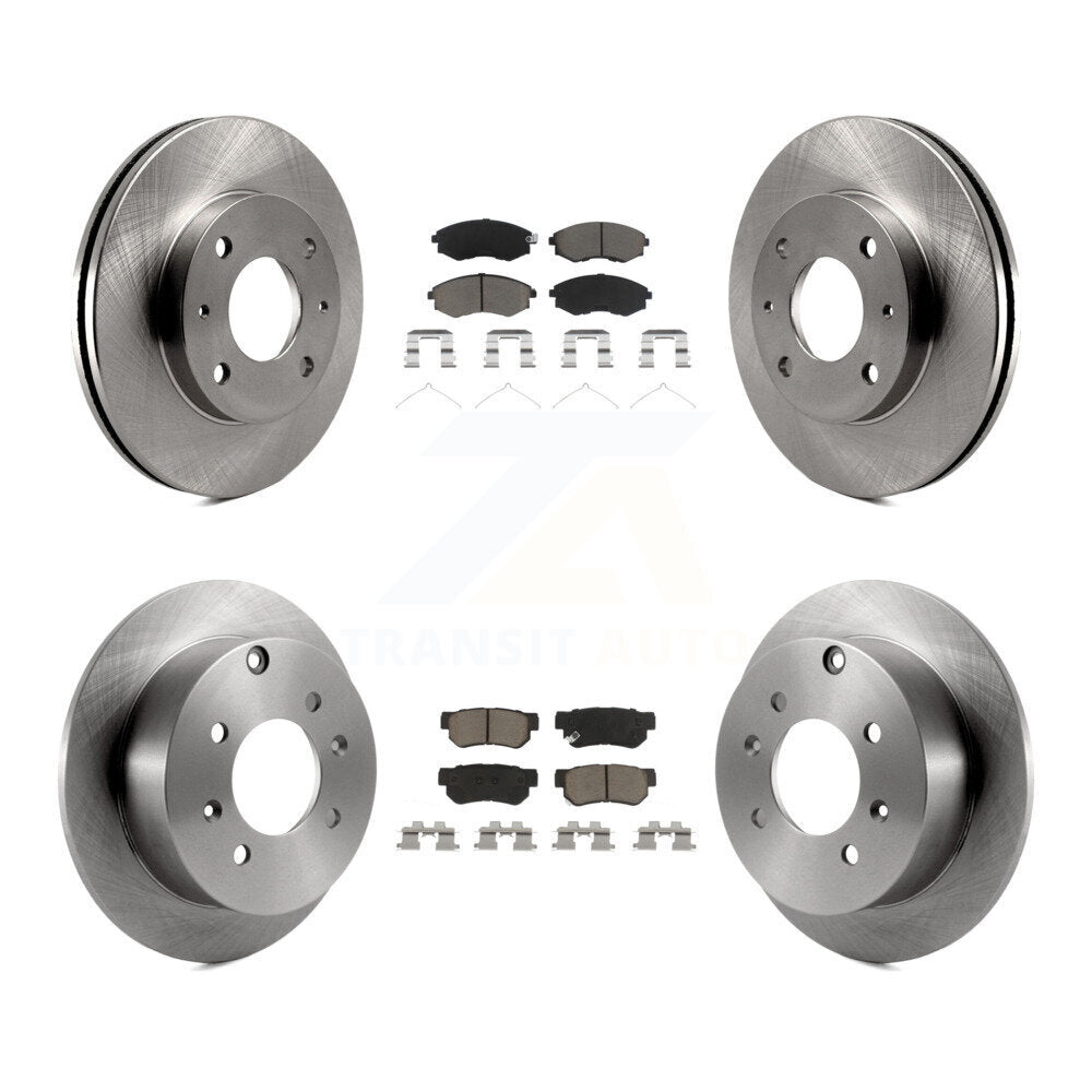 Kit de rotors de frein à disque avant et arrière et plaquettes en céramique pour Hyundai Sonata 