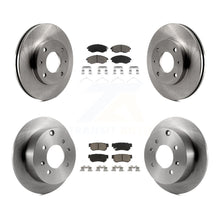 Charger l'image dans la galerie, Kit de rotors de frein à disque avant et arrière et plaquettes en céramique pour Hyundai Sonata 