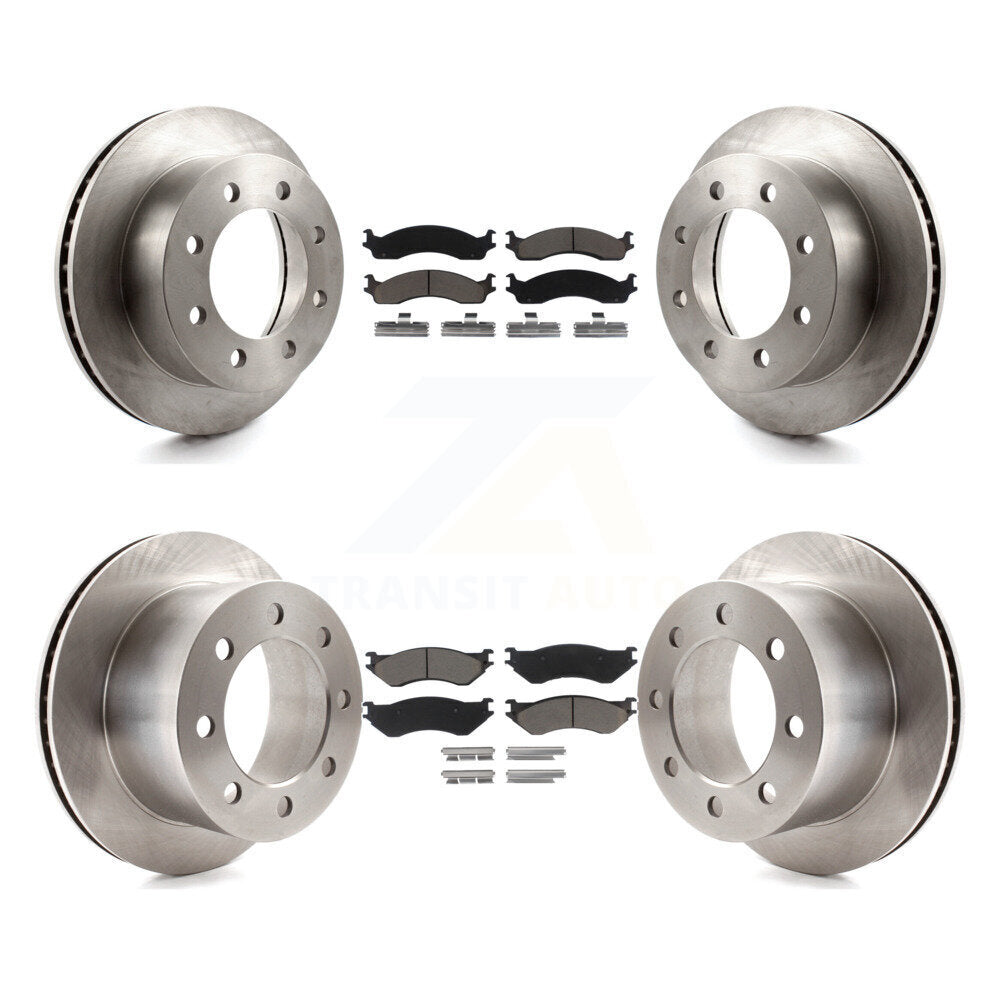 Rotors de frein à disque avant et arrière et Kit de plaquettes en céramique pour Dodge Ram 2001 2002 2500 3500 