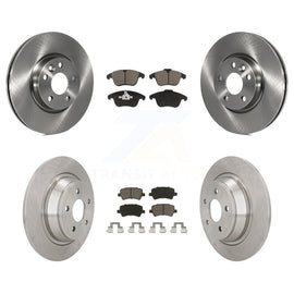 [Front+Rear] 2012-2015 Land Rover Range Evoque Premium OE Brake Rotors & Ceramic Pads Kit For Max Braking