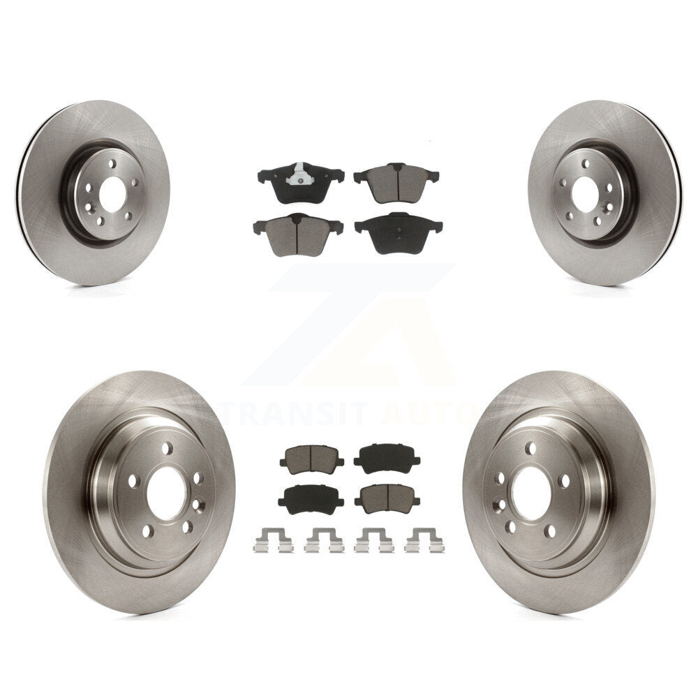 Kit de rotors de frein à disque avant et arrière et plaquettes en céramique pour Volvo S60 V70 