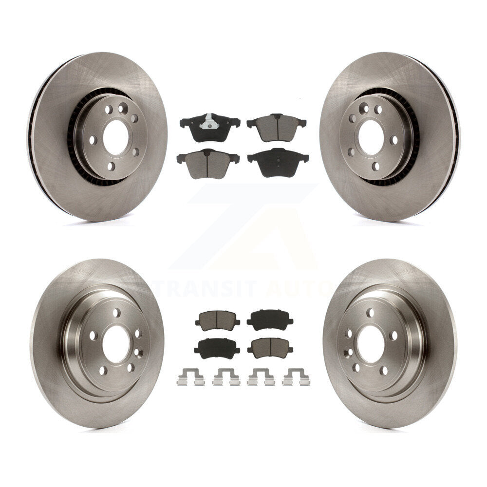 Front Rear Disc Brake Rotors Ceramic Pad Kit For Volvo S60 V60 Cross Country V70