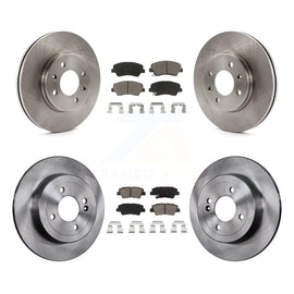 Kit de rotors de frein à disque avant et arrière et plaquettes en céramique, pour Hyundai Accent Kia Rio 