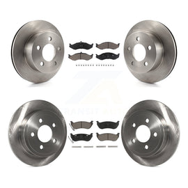 Front Rear Brake Rotor And Ceramic Pad Kit For Jeep Wrangler TJ Disc rear brakes