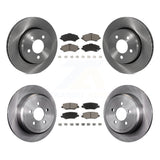 Front Rear Disc Brake Rotors And Ceramic Pads Kit For Jeep Liberty Dodge Nitro