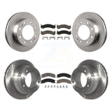 Front Rear Brake Rotor And Ceramic Pad Kit For Chevrolet Express 4500 GMC Savana