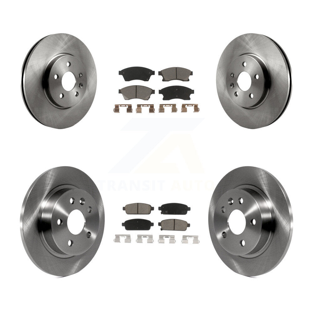 [Front+Rear] 2013-2014 Chevrolet Sonic RS Premium OE Brake Rotors & Ceramic Pads Kit For Max Braking