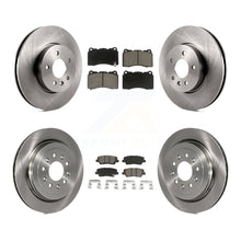 Charger l'image dans la galerie, Front Rear Disc Brake Rotors And Ceramic Pads Kit For Cadillac ATS
