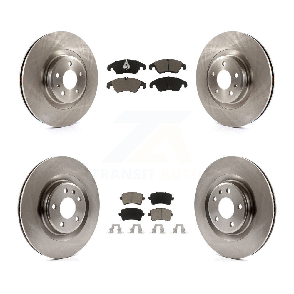 Front Rear Disc Brake Rotors And Ceramic Pads Kit For Audi Q5 S5