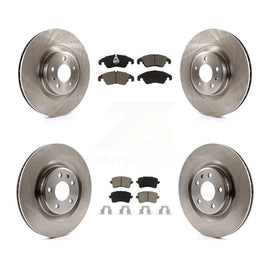Front Rear Disc Brake Rotors And Ceramic Pads Kit For Audi Q5 S5