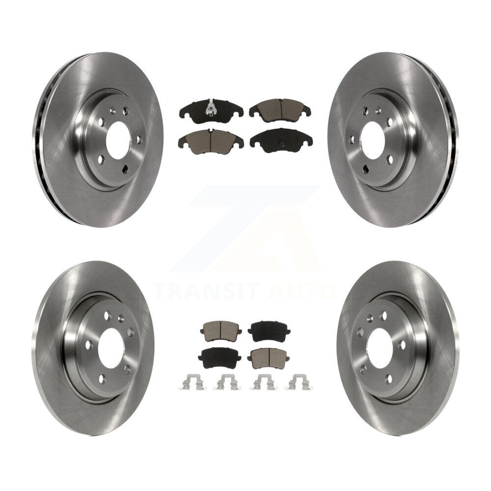 Front Rear Disc Brake Rotors And Ceramic Pads Kit For Audi Q5 A4 Quattro A5