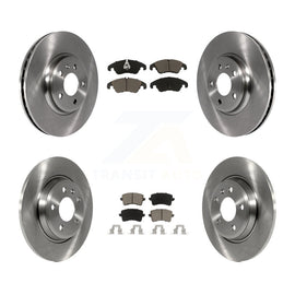 Front Rear Disc Brake Rotors And Ceramic Pads Kit For Audi Q5 A4 Quattro A5