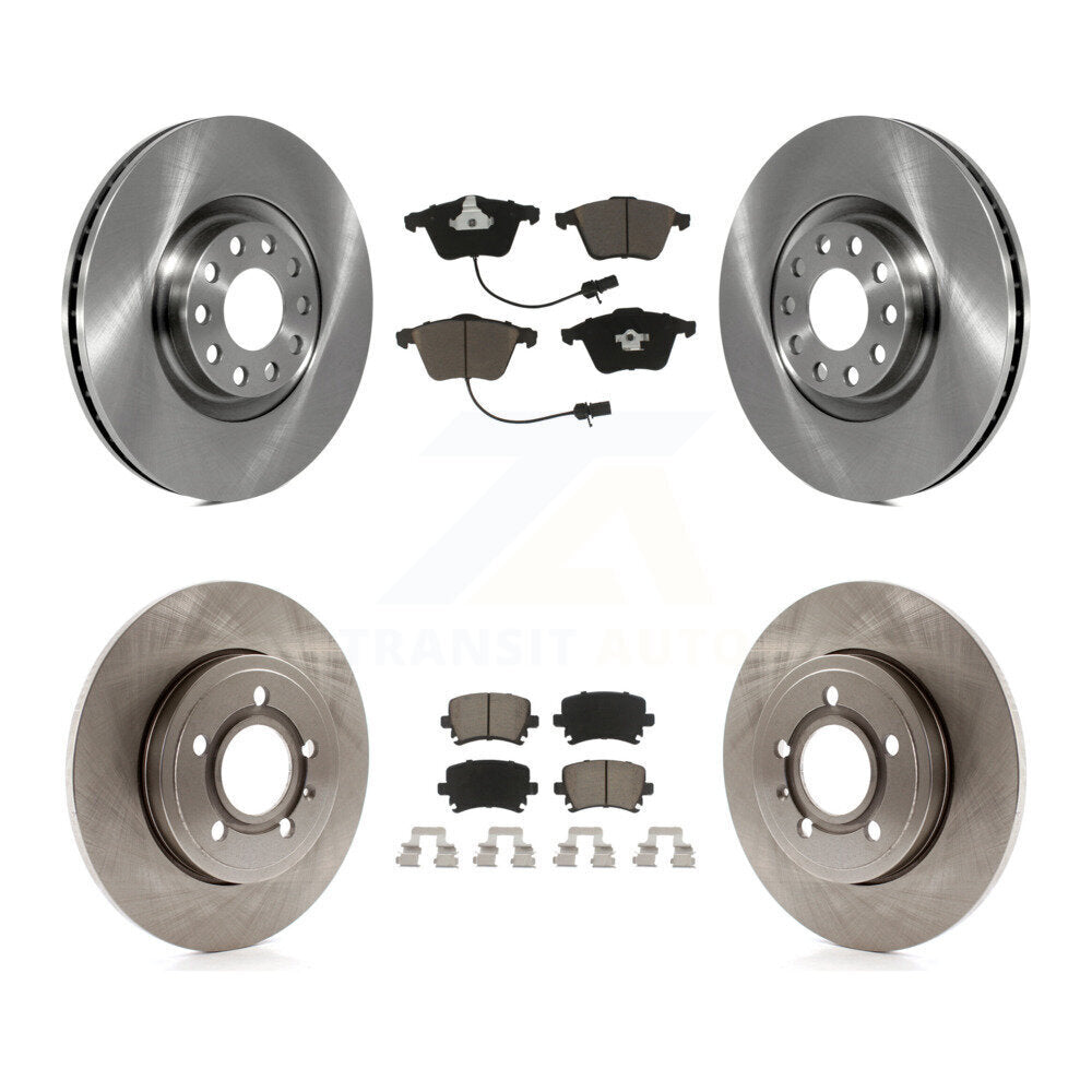 Front Rear Disc Brake Rotors And Ceramic Pads Kit For Audi A4 Quattro