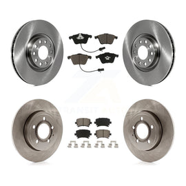 Front Rear Disc Brake Rotors And Ceramic Pads Kit For Audi A4 Quattro
