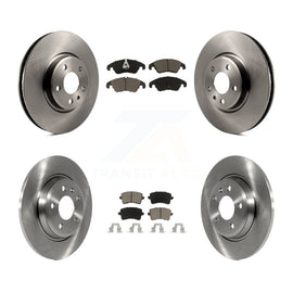 Front Rear Disc Brake Rotors & Ceramic Pad Kit For Audi A4 Q5 A5 Quattro allroad