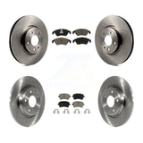 Front Rear Disc Brake Rotors & Ceramic Pad Kit For Audi A4 Q5 A5 Quattro allroad