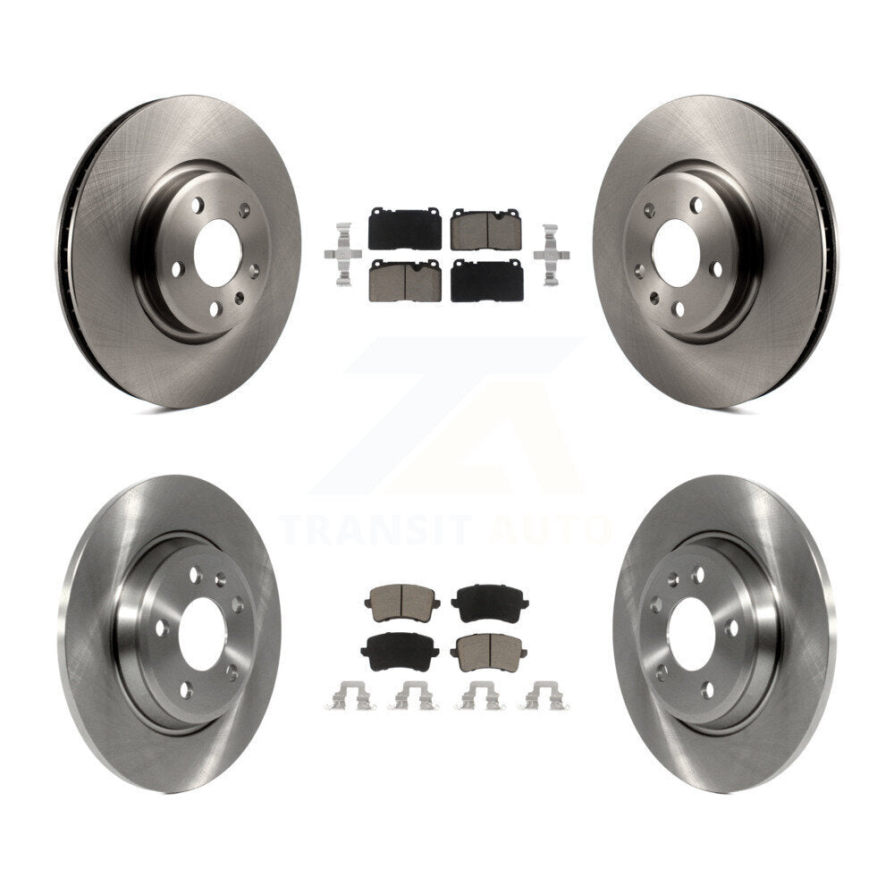 Front Rear Disc Brake Rotors And Ceramic Pads Kit For Audi Q5