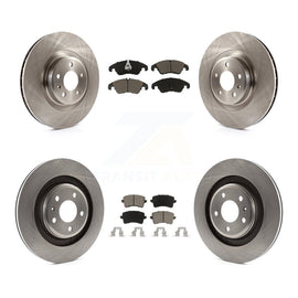 Front Rear Disc Brake Rotors And Ceramic Pads Kit For Audi S5