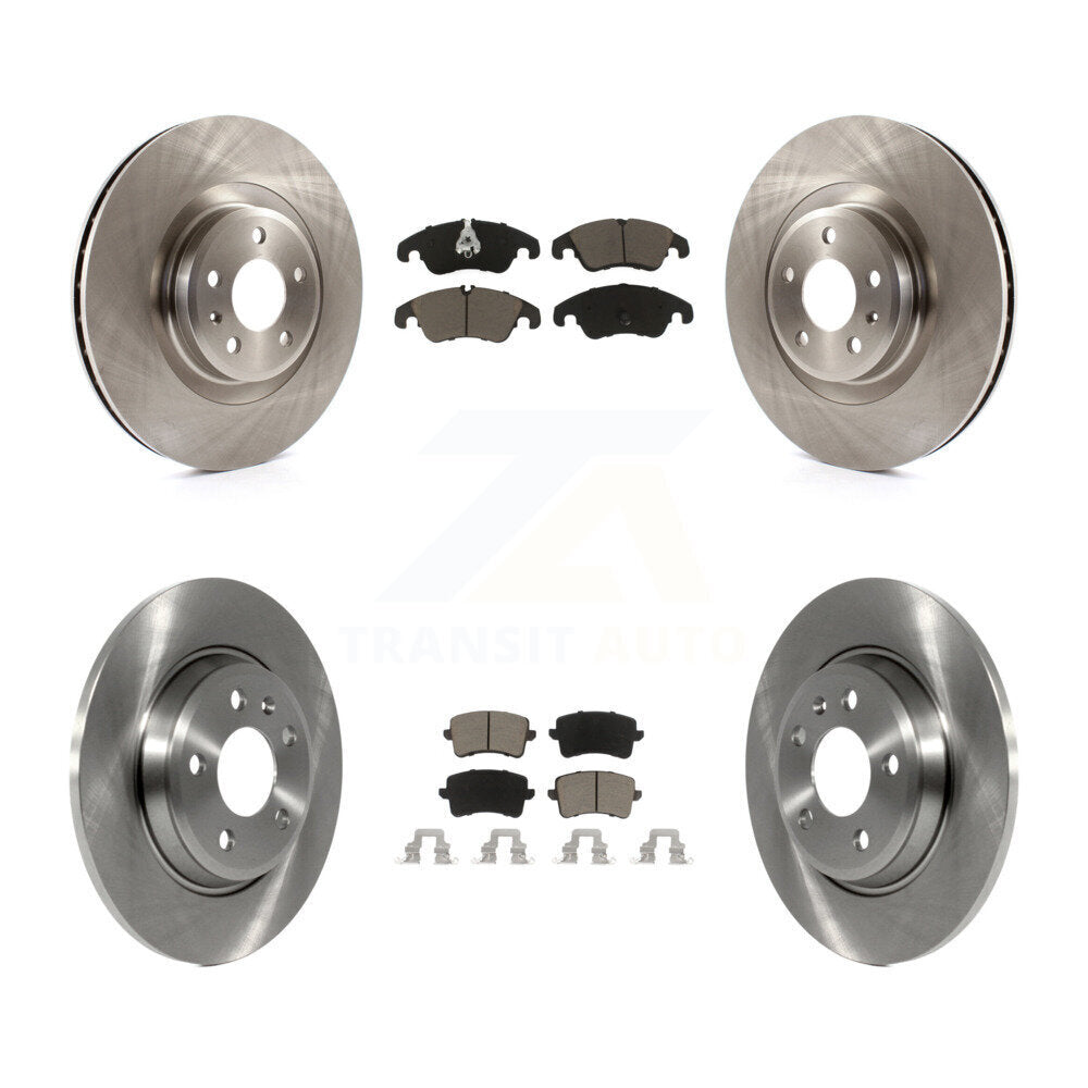 Front Rear Brake Rotor And Ceramic Pad Kit For Audi Q5 With 345mm Diameter