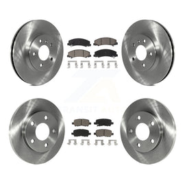 Front Rear Disc Brake Rotors And Ceramic Pads Kit For Chevrolet Impala Limited