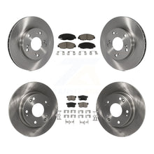 Charger l'image dans la galerie, Front Rear Disc Brake Rotors And Ceramic Pads Kit For Honda Civic