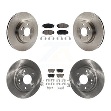 Charger l'image dans la galerie, Front Rear Disc Brake Rotors And Ceramic Pads Kit For Honda Civic Acura CSX