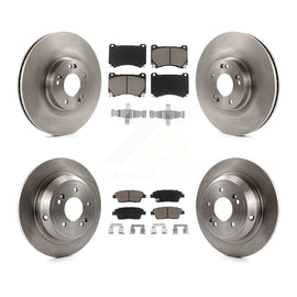 Front Rear Disc Brake Rotors And Ceramic Pads Kit For Hyundai Genesis
