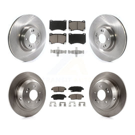 [Front+Rear] 2012-2014 Hyundai Genesis 5.0L Premium OE Brake Rotors & Ceramic Pads Kit For Max Braking